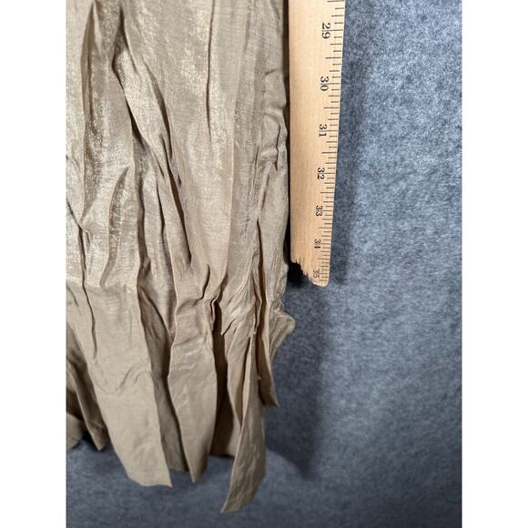 Pretty Angel Dress Women S Brown Linen Blend Midi Lagenlook hippie minimalist4 - Picture 5 of 8